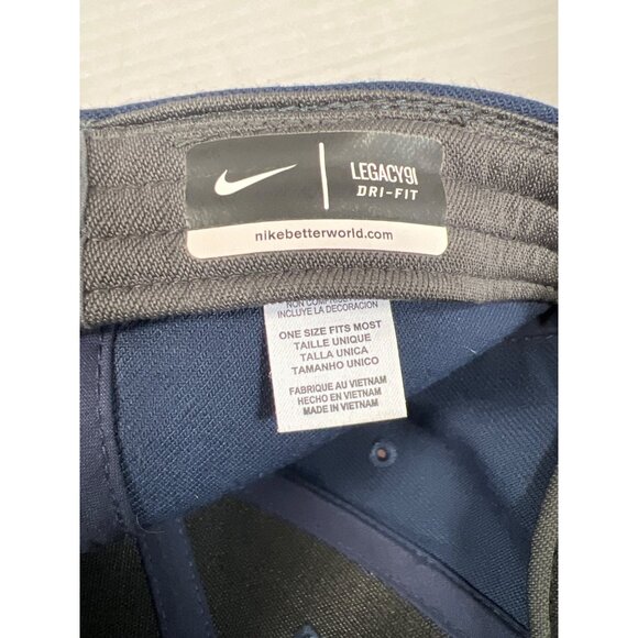 Nike Legacy91 Dri-Fit Hockey Cap Navy & Red Embroidered Adjustable M3 - Picture 4 of 4